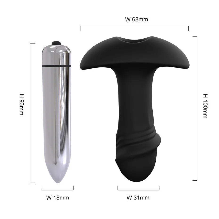 2-in-1 Vibrating Anal Plug & Prostate Massager – Waterproof, Couples' Pleasure, Ultimate Stimulation