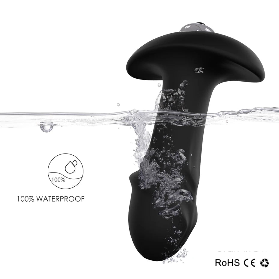 2-in-1 Vibrating Anal Plug & Prostate Massager – Waterproof, Couples' Pleasure, Ultimate Stimulation