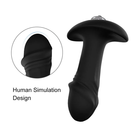 2-in-1 Vibrating Anal Plug & Prostate Massager – Waterproof, Couples' Pleasure, Ultimate Stimulation