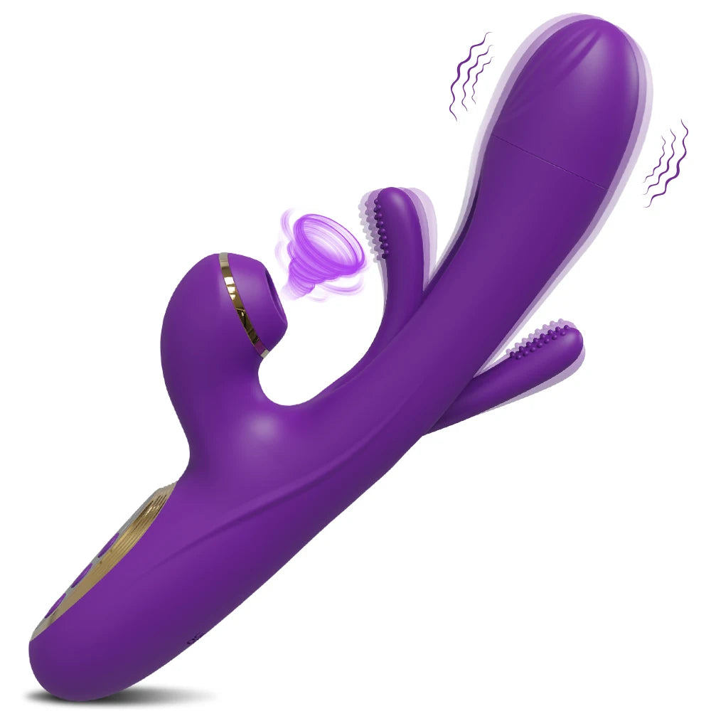 Tapping Flapping Vibrator for Women Clitoris Clit Sucker Stimulator Powerful Sex Toy Woman Female Rabbit Sucking Vibrators