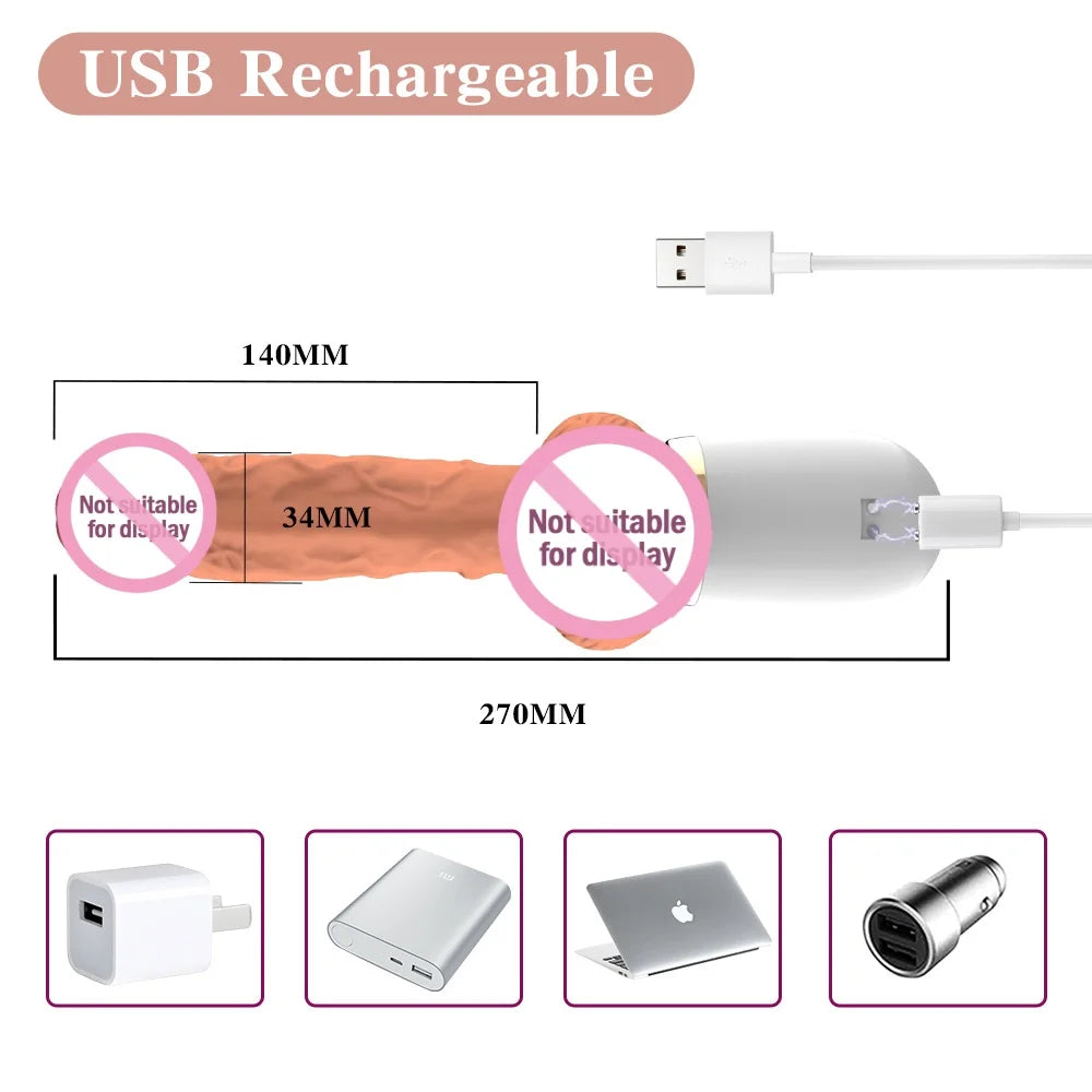 Electric Telescopic Vibrator Sex Machine