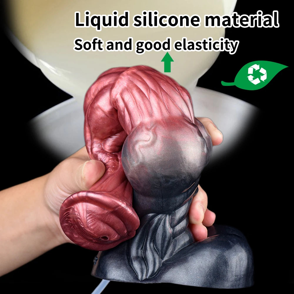 Silicone Horse Dildo – Realistic Fantasy Toy with Squirting Feature!