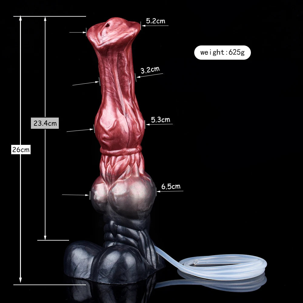 Silicone Horse Dildo – Realistic Fantasy Toy with Squirting Feature!