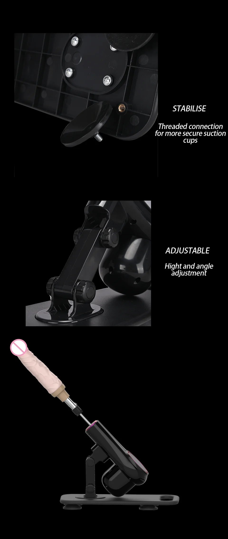 ROUGH BEAST Automatic Sex Machine Multiple Dildos Accessories