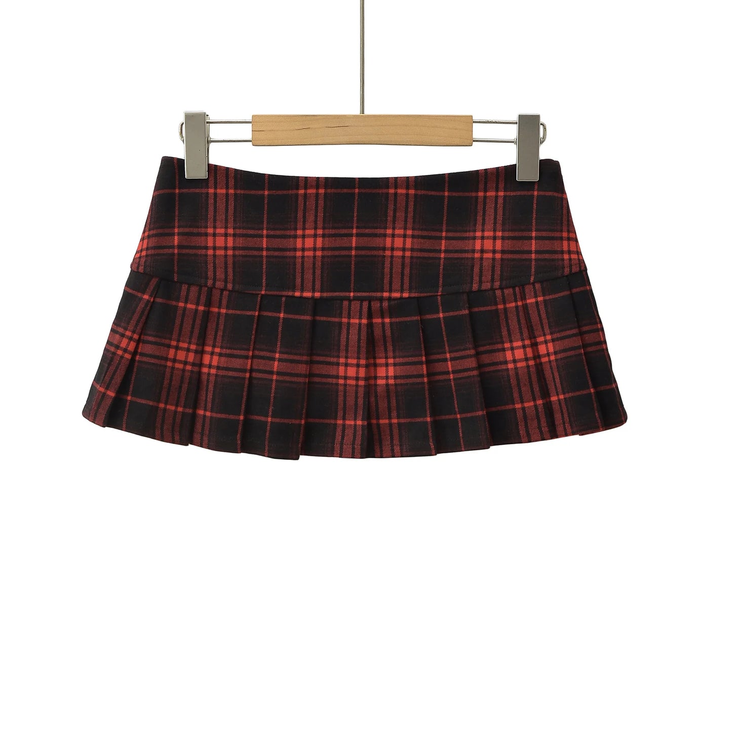 Vintage Plaid Mini Skirt – Preppy Y2K Style, Pleated & Flirty