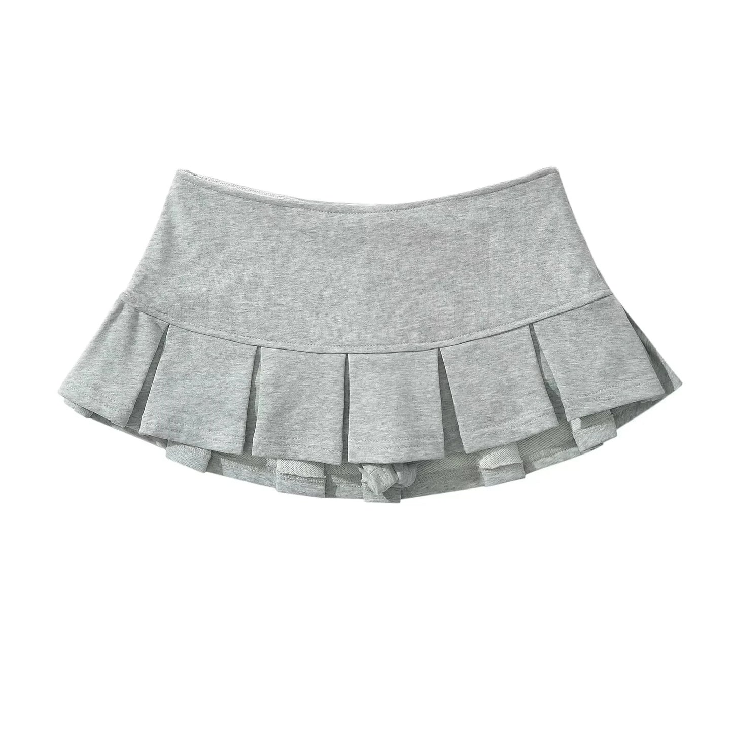 Low Waist Mini Pleated Mini Skirt