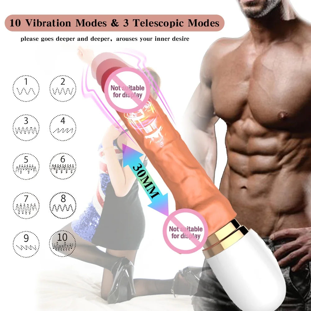 Electric Telescopic Vibrator Sex Machine