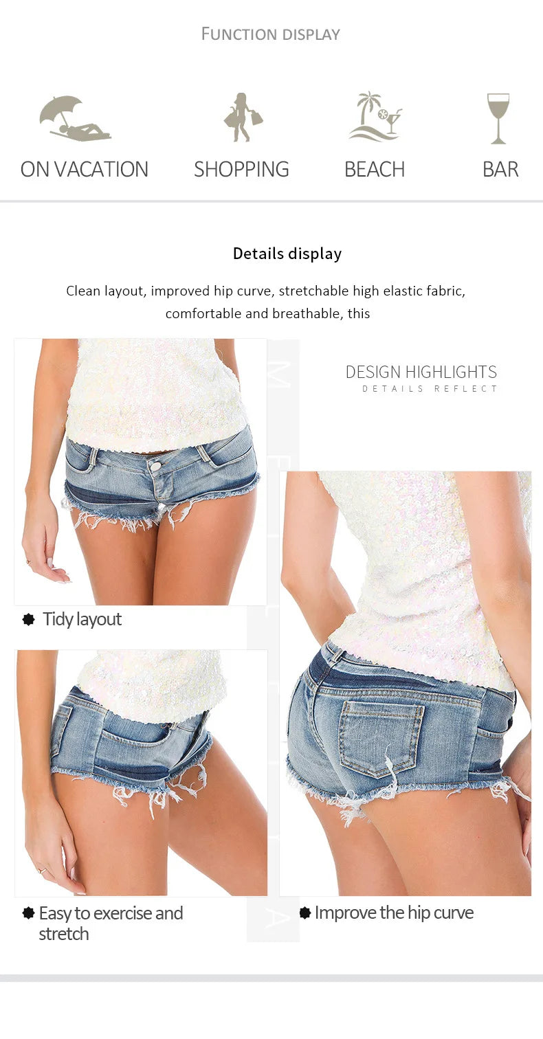 Nightclub Hot Denim Shorts