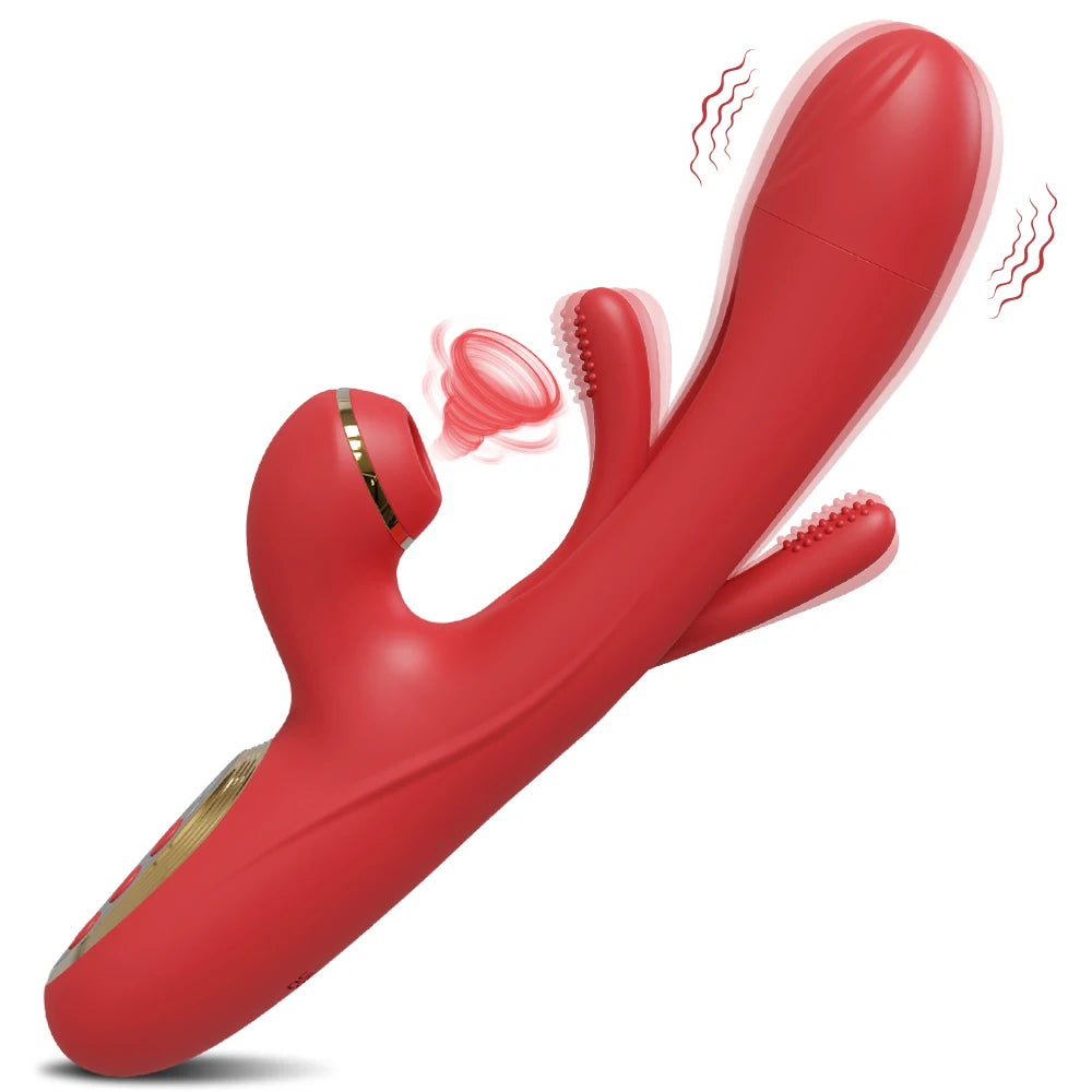 Tapping Flapping Vibrator for Women Clitoris Clit Sucker Stimulator Powerful Sex Toy Woman Female Rabbit Sucking Vibrators