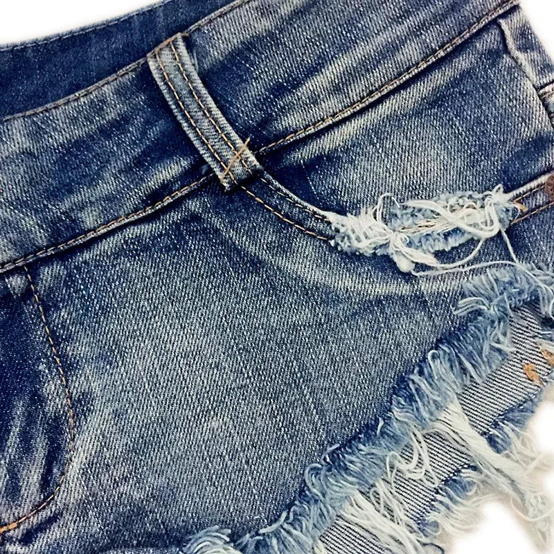 Super Short Denim Booty Shorts