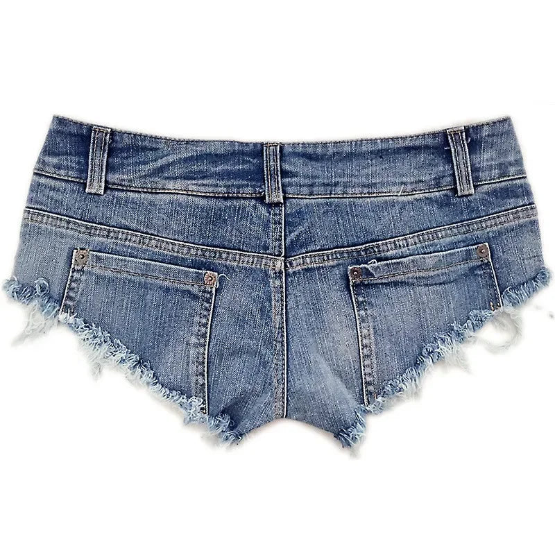 Super Short Denim Booty Shorts