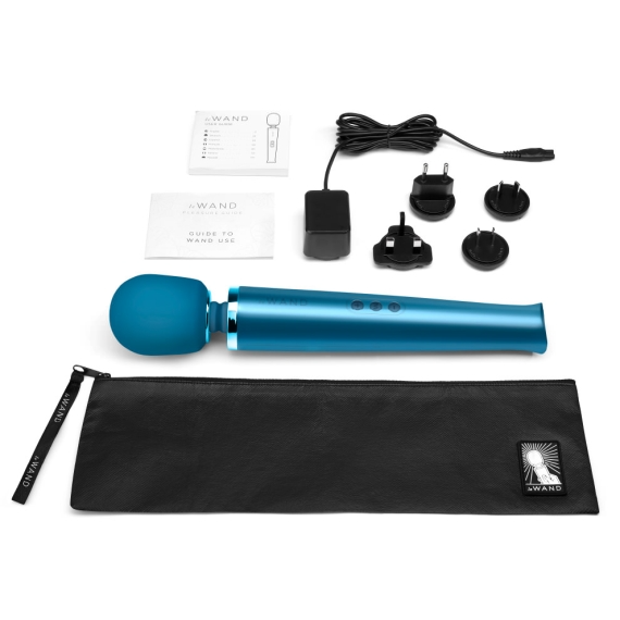 Rechargeable Vibrating Massager - Pacific Blue